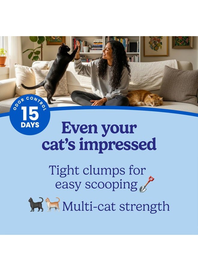 Fresh Step Advanced Extreme Clumping Litter With Febreze Freshness With Mountain Spring Scent, Fights Odor on Contact, 37 lbs. (2 x 18.5 lb. Box) - Image 3