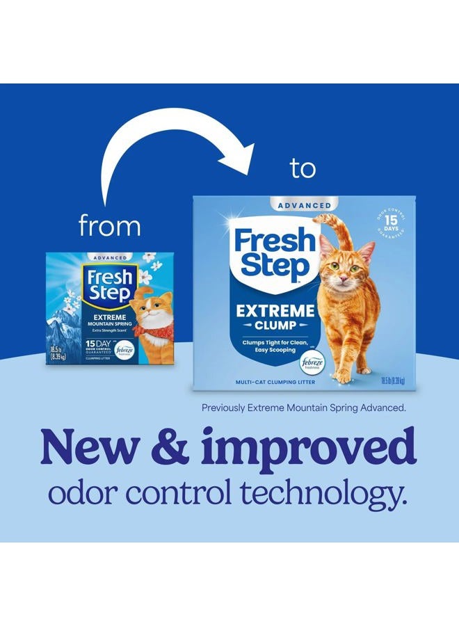 Fresh Step Advanced Extreme Clumping Litter With Febreze Freshness With Mountain Spring Scent, Fights Odor on Contact, 37 lbs. (2 x 18.5 lb. Box) - Image 2