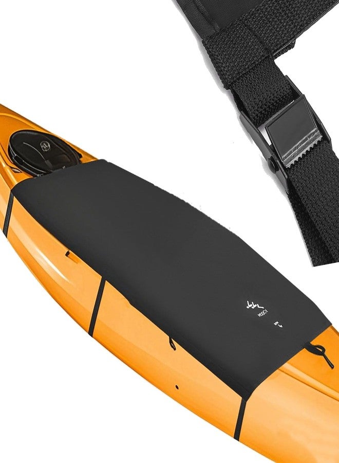 MOOCY Kayak Cockpit Cover with Metal Buckle - Waterproof Protection for Hole, Seat & Cockpit Opening for Pelican, Wilderness System, Old Town Sit-in Kayaks Storage & Travel Transport (S:30x51in) - Image 1