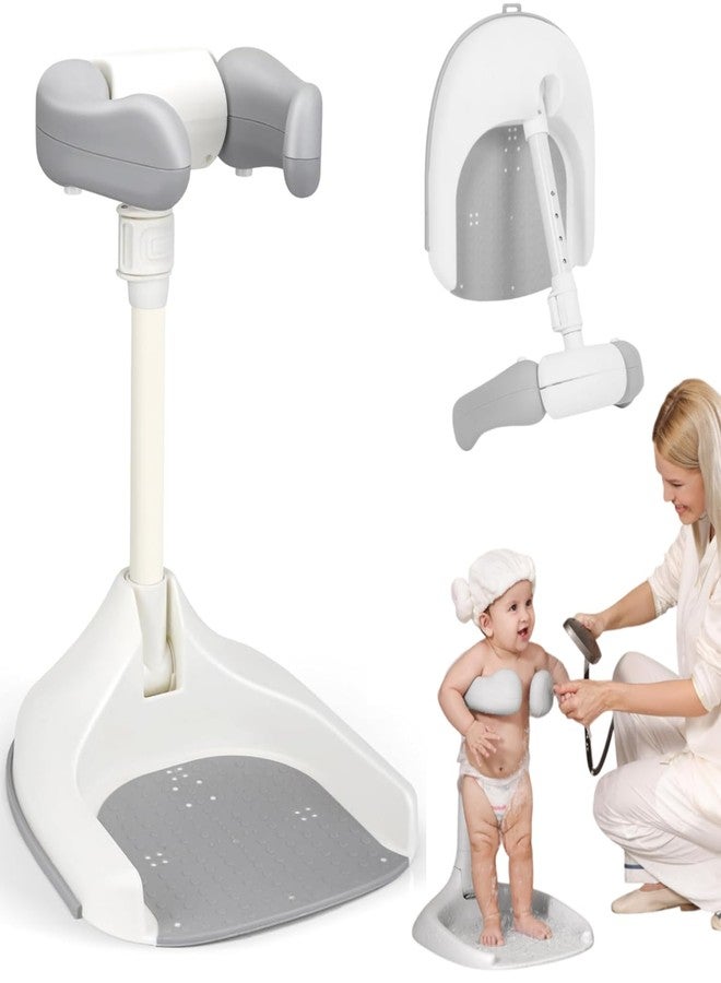 Metreno Baby Foldable Bath Stand for Newborn Babys Adjustable Anti-Slip Bath Support Seat, Portable Infant Shower Bathing Chair for Toddlers, Comfortable Baby Bathtub Stand - Image 1