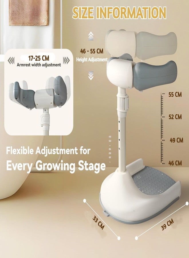Metreno Baby Foldable Bath Stand for Newborn Babys Adjustable Anti-Slip Bath Support Seat, Portable Infant Shower Bathing Chair for Toddlers, Comfortable Baby Bathtub Stand - Image 2