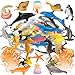DOITEM 50 Pack Assorted Mini Vinyl Plastic Ocean Sea Animal Figures Toy Set Realistic Under The Sea Life Figure Bath Gift for Child Educational Kids Party Cake Cupcake Topper - Image 4