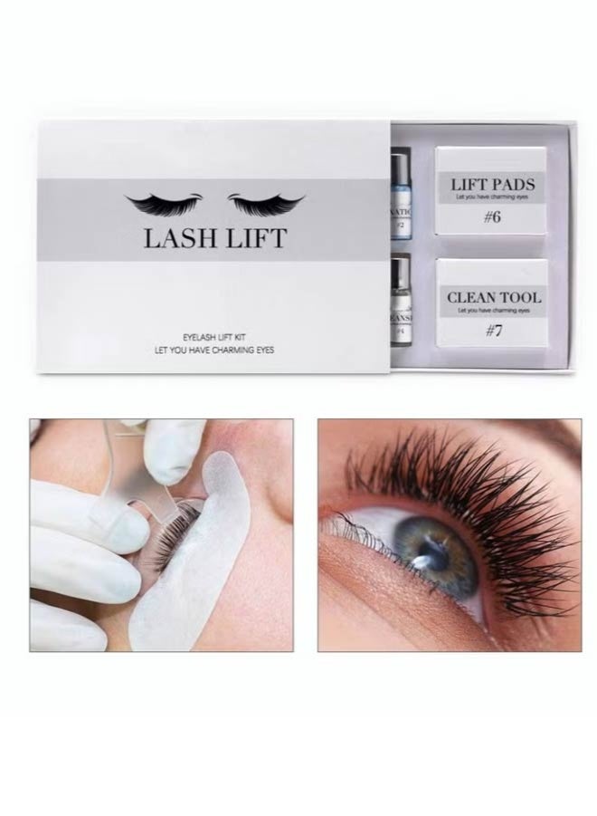 7 Pieces Lash Lifting Kit | Professional Instant Perming, Lifting & Curling for Eyelashes | Home & Professional Use Lash Lift Kit | Safe Perming Wave | Semi Permanent Curling - Image 4
