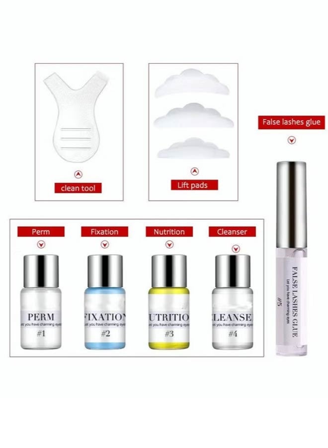 7 Pieces Lash Lifting Kit | Professional Instant Perming, Lifting & Curling for Eyelashes | Home & Professional Use Lash Lift Kit | Safe Perming Wave | Semi Permanent Curling - Image 2