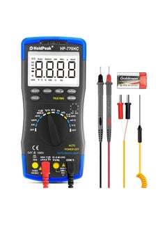 HoldPeak Digital Multimeter 6000 Counts Auto Range overload protection MultiMeter Black/Blue  - Image 1