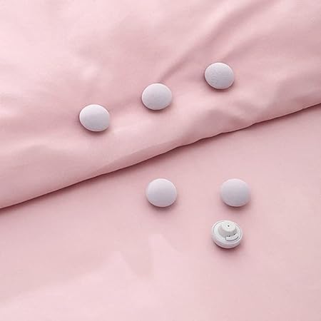 DANSR DANSR Duvet Clips Mushroom Cover Pins Cotton Quilt Fixer Duvet Fasteners Grippers Anti-Movement | One Key to Unlock Duvet Clips Fasteners Pin Fasteners for Quilt Blanket Cushions Curtains (Grey) 4  - Image 2
