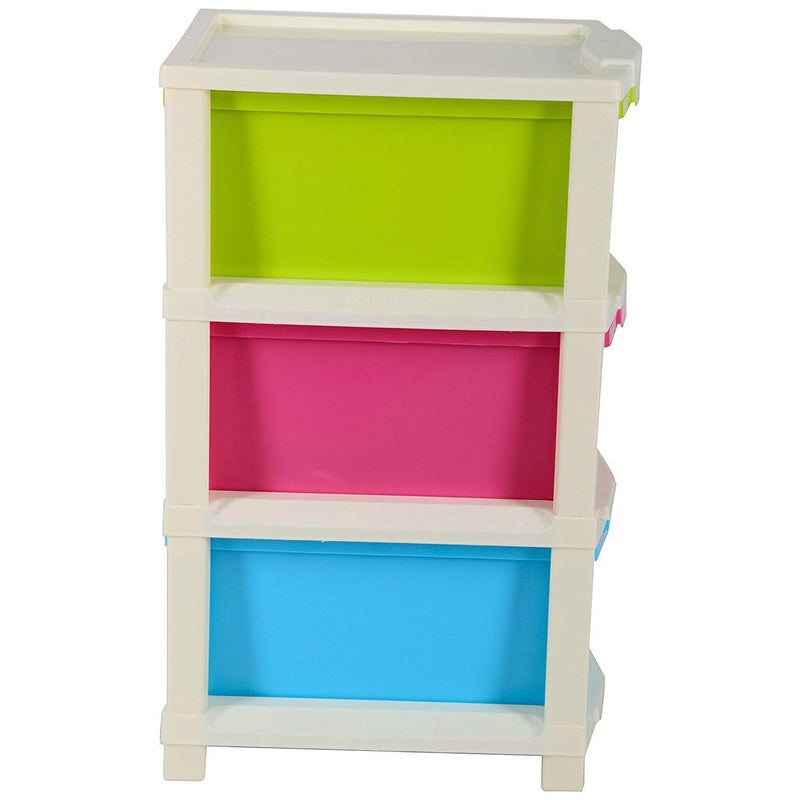 Primelife Plastic Multipurpose Storage Modular Drawer with Large Space and AntiSlip Shoes Multicolour 3 XL Small - Image 4