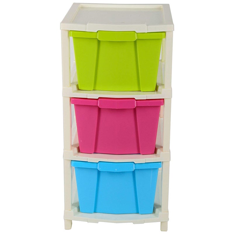 Primelife Plastic Multipurpose Storage Modular Drawer with Large Space and AntiSlip Shoes Multicolour 3 XL Small - Image 5
