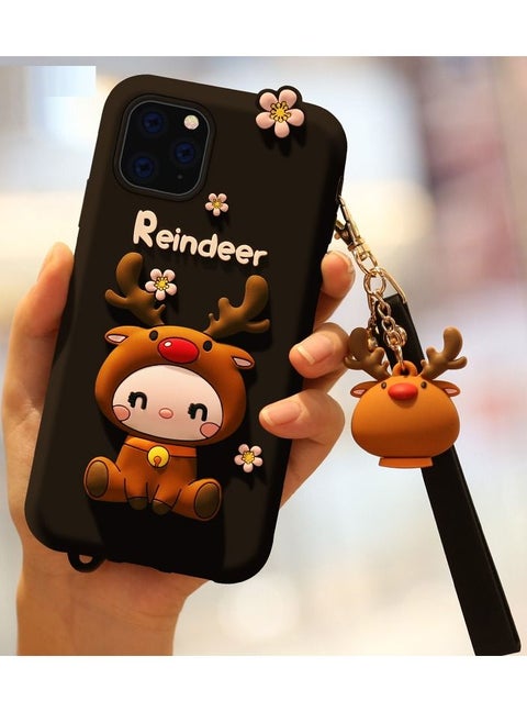 Cartoon Pattern Silicone Protective Case Cover for Apple iPhone 12/13 Series
