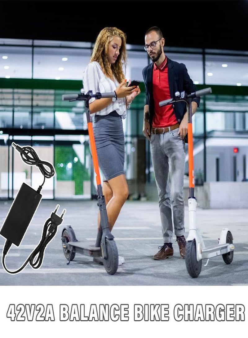 Electric Scooter Battery Charger 42V 2A for 36V Li-ion Battery, Fast Recharge Electric Mobility Scooter Charger, Compatible with M365 E-Scooter & E-Bike, Includes 6 Plugs. - Image 4