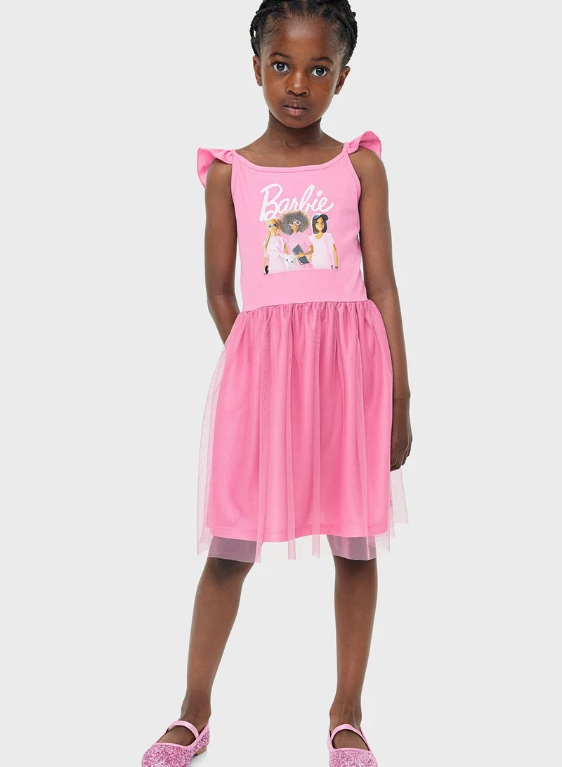 H&M Kids Barbie Tulle Midi Dress