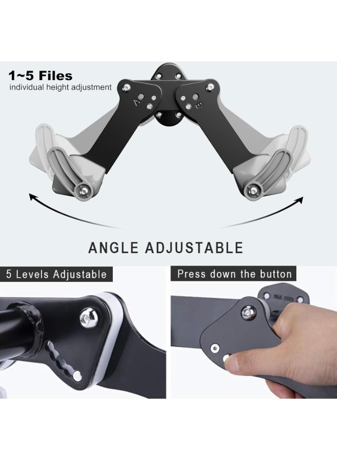 Soofam Bike Wall Mount Rack, Adjustable, Extendable & Foldable - Indoor Storage Horizontal Cycling Hook Hanger Organiser - Safe & Secure for MTB, Road Bicycles in Garage or Home - Image 2