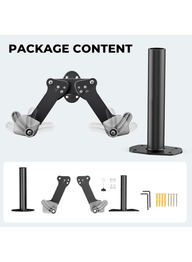 Soofam Bike Wall Mount Rack, Adjustable, Extendable & Foldable - Indoor Storage Horizontal Cycling Hook Hanger Organiser - Safe & Secure for MTB, Road Bicycles in Garage or Home - Image 4