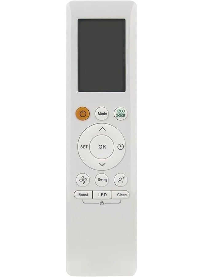 ريموت تكييف بديل Midea RG10A BGEF – متوافق مع موديل RG10A (B2S)/BGEF – تحكم كامل – شاشة LCD - Image 1