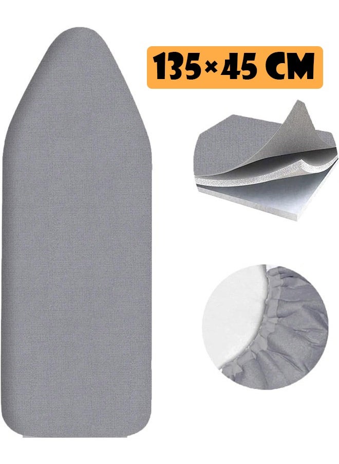 Generic Ironing board cover with heavy duty silicone liner measuring 135 x 45 cm  - Image 1