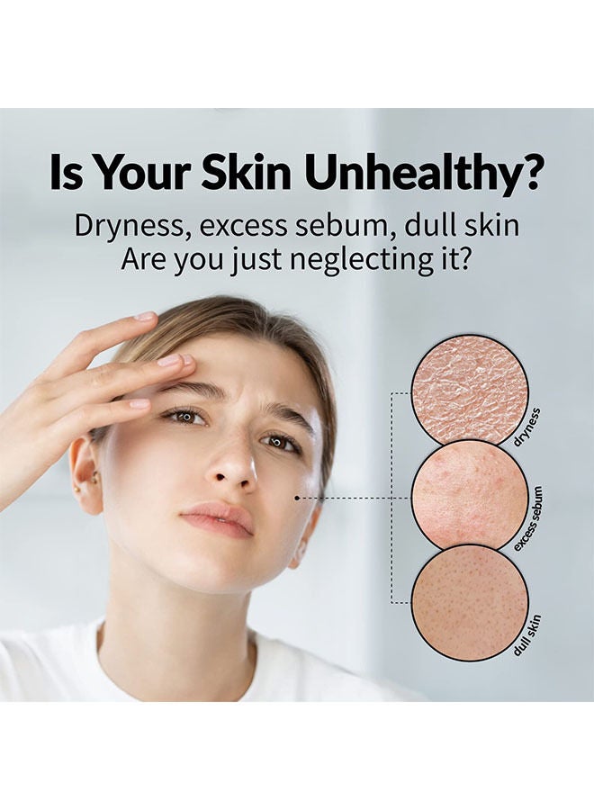 SADOER 5PCS Facial Sheet Mask Organic Face Mask Essence Moisturizing Collection Hydrating Moisturizing Brightening and Soothing (Hyaluronic acid) - Image 3