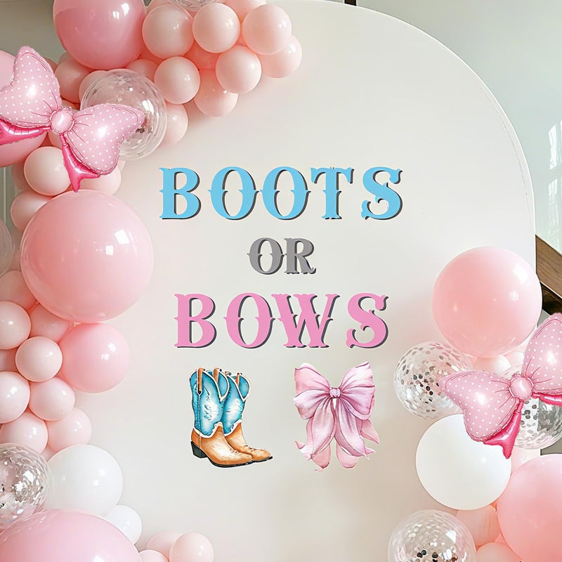 Dvehdbay Whats The Scoop Gender Reveal Decorations - Boy or Girl Gender Reveal Decorations, Whats The Scoop Sign Decal for Balloons Arch Backdrop, Pink and Blue Ice Cream Baby Shower for Girl (Not Balloons) - Image 1