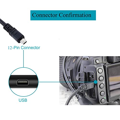 Arzweyk USB Data Transfer Charger Cord Cable Compatible with Olympus Tough TG-830 TG-630 TG-860 TG-870 TG-810, TG-820, TG-835, TG-850 X-940, X-960, EM10,Replacement for CB-USB5 CB-USB6 CB-USB8 Camera Cable - Image 4