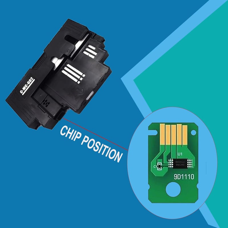 Hynear MC-G02 Maintenance Box Reset Chip for Use in Canon 2070, G5070, G6070, G1020, 2020, 2060, 3020, G3060, G560, G570 Printers (Pack of 2) - Image 3