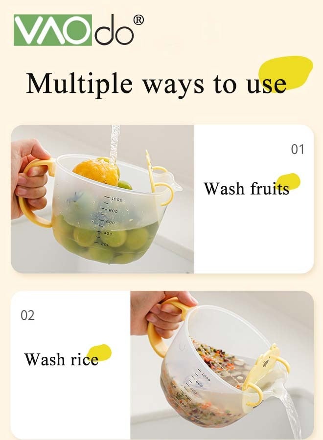 فاو دو كوب قياس مع فلتر وخفاقة بيض نصف آلية للخبز والطهي وخلط السلطات وغسالة الأطباق والفريزر - Image 2