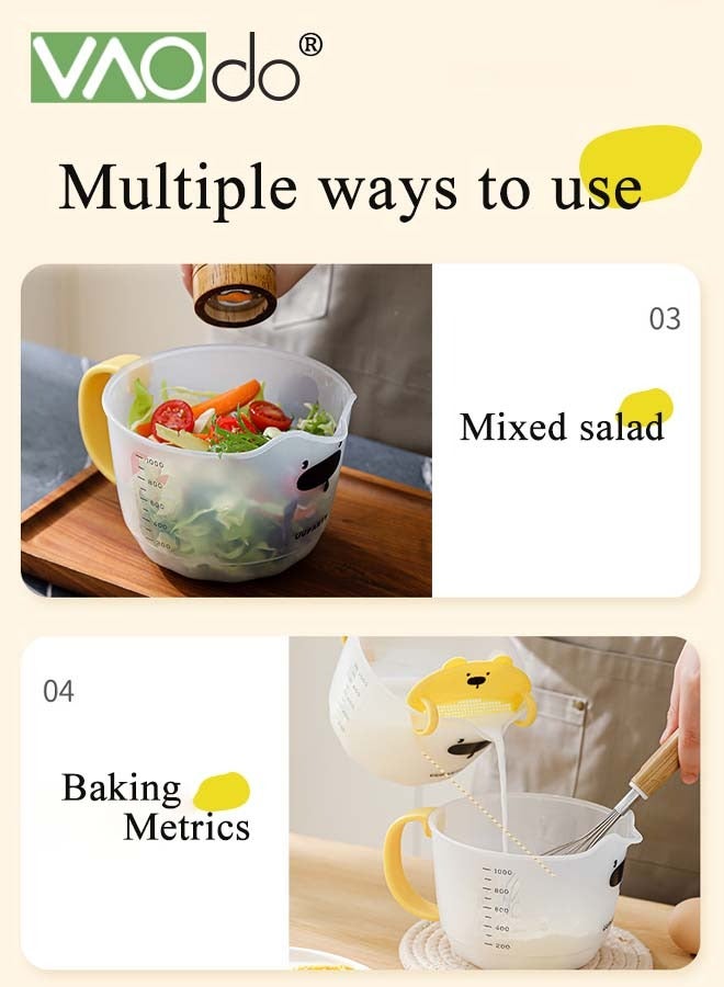 فاو دو كوب قياس مع فلتر وخفاقة بيض نصف آلية للخبز والطهي وخلط السلطات وغسالة الأطباق والفريزر - Image 3