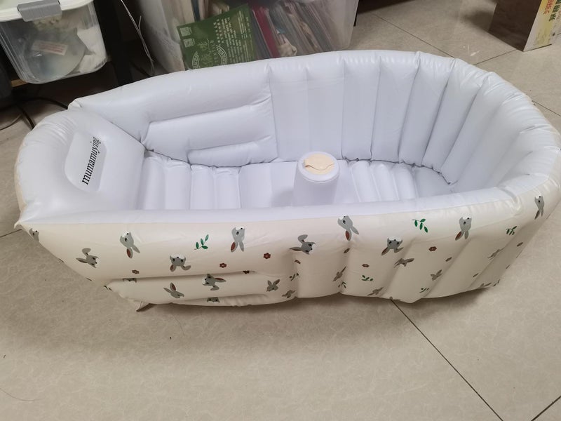 Ins Nordic Baby Inflatable Bathtub Children'S Sitting And Lying Integrated Inflatable Bathtub Multi-Functional Bathtub - Image 1