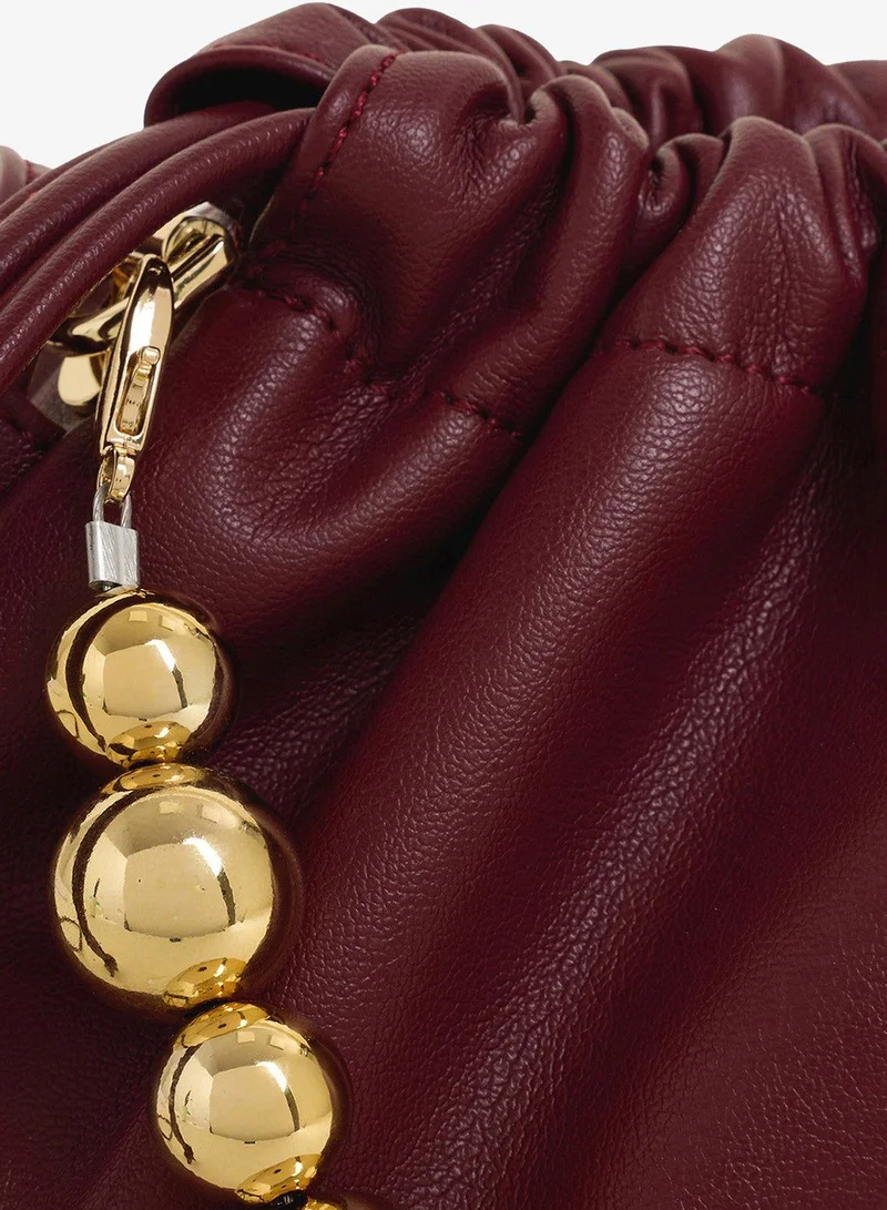 French Connection Burgundy Women Burgundy Covent Shoulder Bag for Women | Best Price UAE