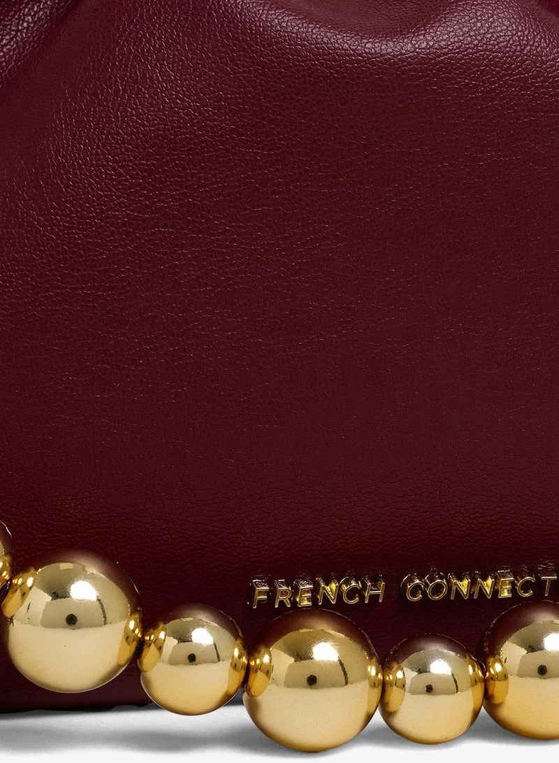 French Connection Burgundy Women Burgundy Covent Shoulder Bag for Women | Best Price UAE