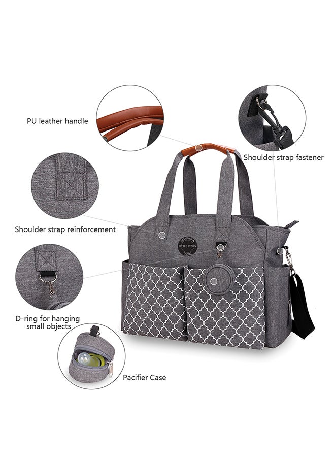 TEKNUM - Reversible Look At Me Stroller - Black With Signature Diaper Bag - Grey - Image 1
