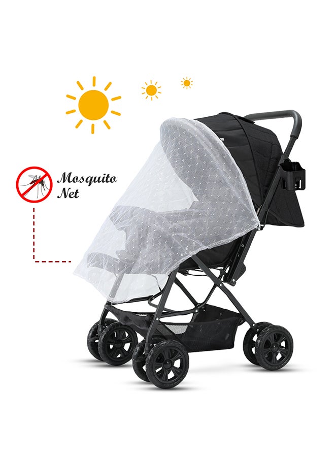 TEKNUM - Reversible Look At Me Stroller - Black With Signature Diaper Bag - Grey - Image 1