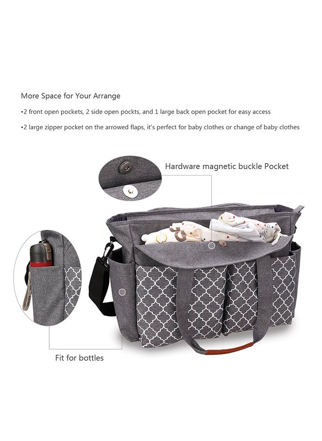 TEKNUM - Reversible Look At Me Stroller - Black With Signature Diaper Bag - Grey - Image 1