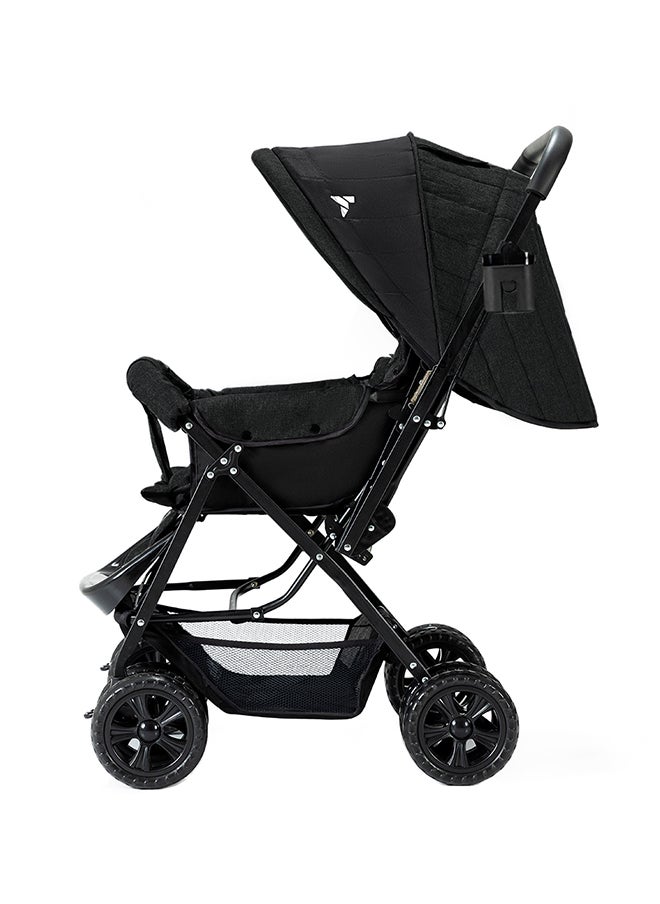 TEKNUM - Reversible Look At Me Stroller - Black With Signature Diaper Bag - Grey - Image 1