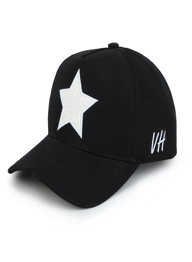 VINTAGE HAVANA Trucker Hats Women | Pearl Star | Western Retro Snapback Hat | Cute Trendy Caps One Size Black/Pearl - Image 1