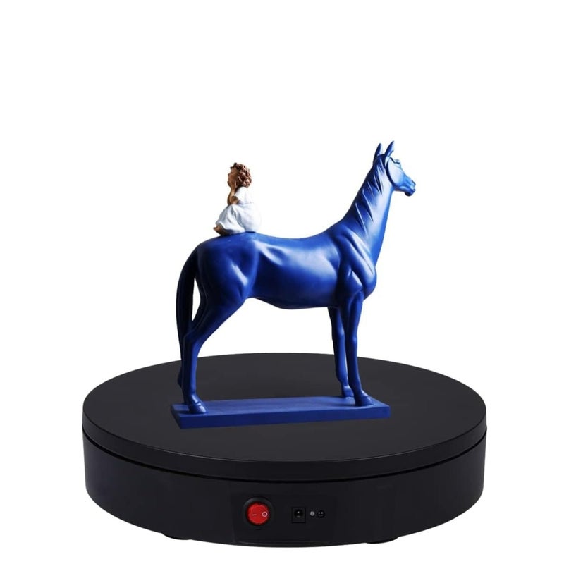 SOLARAE Motorized Rotating Display Stand, 360 Degree Electric Rotating Turntable for Photography Products Display£¬Live Video Show,Remote Control Angle, Speed (Black, 11.8inch / 176Lbs Load,Wireless) - Image 3