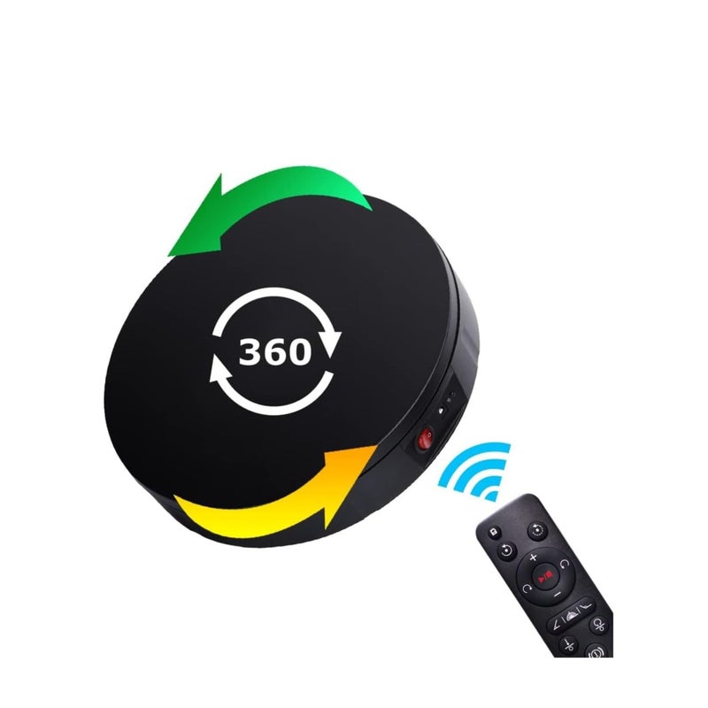 SOLARAE Motorized Rotating Display Stand, 360 Degree Electric Rotating Turntable for Photography Products Display£¬Live Video Show,Remote Control Angle, Speed (Black, 11.8inch / 176Lbs Load,Wireless) - Image 5