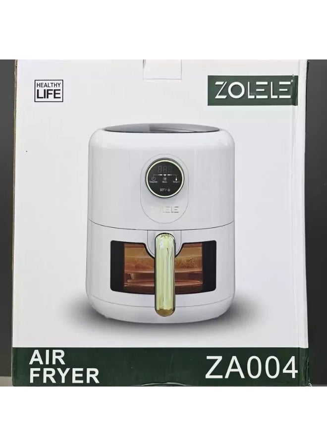 Zolele ZA004 Electric Air Fryer 4L – 1300W Rapid Hot Air Circulation, Oil-Free Healthy Cooking, Non-Stick - Image 2