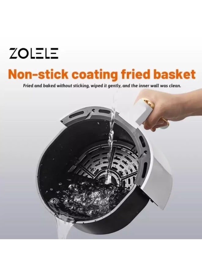 Zolele ZA004 Electric Air Fryer 4L – 1300W Rapid Hot Air Circulation, Oil-Free Healthy Cooking, Non-Stick - Image 5
