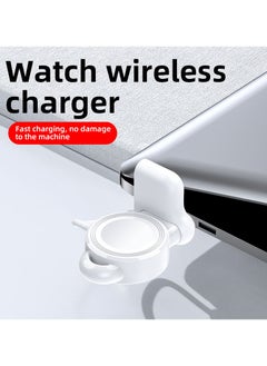 Samu Charger for Apple Watch Portable iWatch USB Wireless Charger, Travel Cordless Wireless Charger with Light Weight Magnetic Quick Charge for Apple Watch Ultra Series 8 7 SE 6 5 4 3 2 1, White  - Image 2