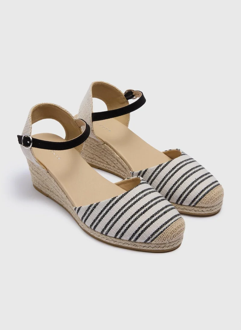 Matalan Black Closed Toes Espadrilles