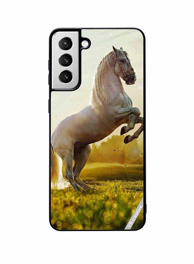 VR CREATIVE Protective Case Cover For Samsung Galaxy S22 5G Horse Stance Design Multicolour - Image 1