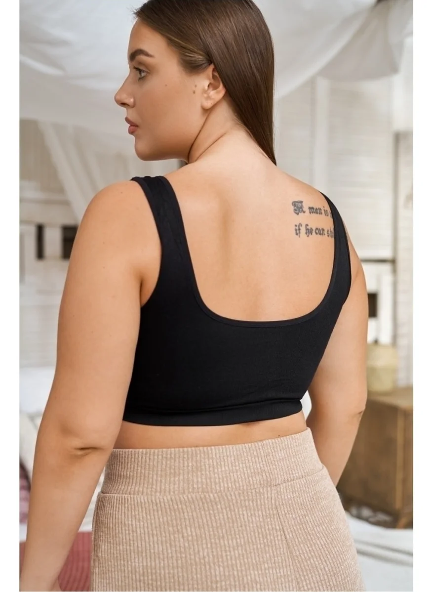 Mistirik Seamless Corset Bra with Mystical Gathering Support, Flexible Fabric Without Hooks and Buckles