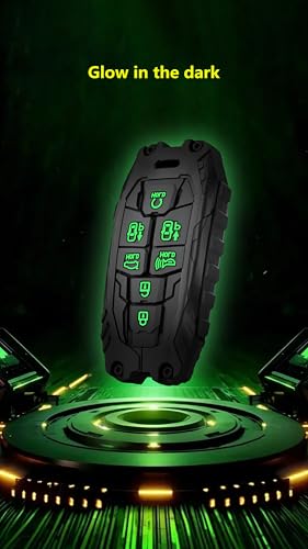 TALKMOON Key Fob Cover for Hyundai 7 Buttons Key Case,Heavy Key Shell Protector Keychain Accessories for 2024 2023 2022 Hyundai Sonata, Santa Fe, Nexo, Tucson, Palisade Key Fob (Model-B-Black) - Image 4