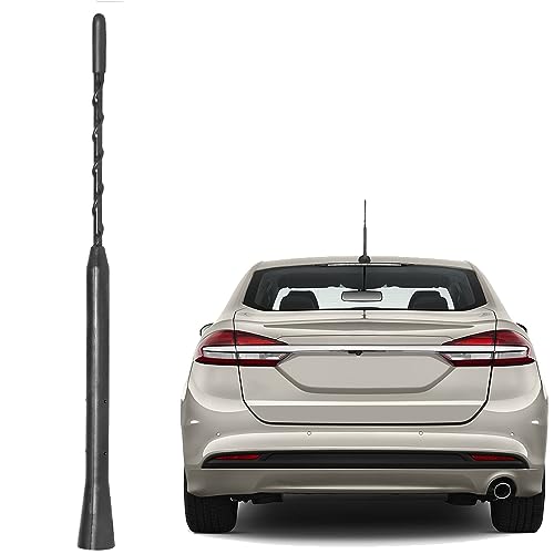Anina 9 Inch Car Radio Antenna Mast for 2007-2020 Ford Focus Explorer Ranger Lincoln MKT Mercury Milan AM FM Roof Mount Vehicle Radio Aerial M4 M5 M6 Threaded Adapter - Image 1