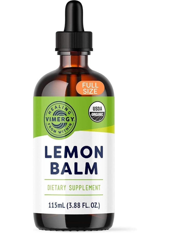 Vimergy Usda Organic Lemon Balm 10:1 (115 Ml) - Image 1