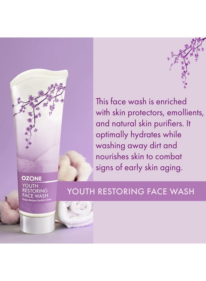 أوزون غسول الوجه لاستعادة الشباب الغني بعرق السوس والقمح وغسول الوجه كينتيللا لجميع أنواع البشرة لعلامات الشيخوخة والتجاعيد والخطوط الدقيقة للرجال والنساء 100 مل - Image 2
