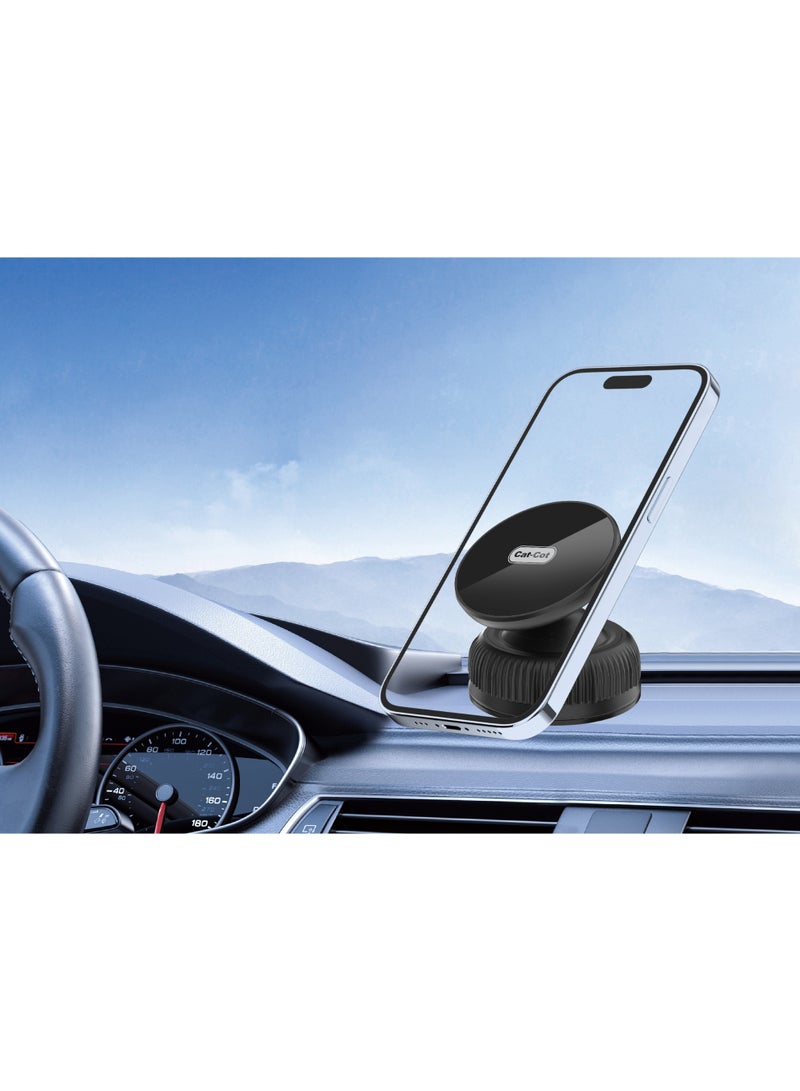 Cat - Cot حامل هاتف السيارة المغناطيسي الفائق من كات-كوت مع قاعدة شفط، دوران 360° وقبضة قوية – حامل موبايل عالمي من ABS+سيليكون | CT-35 - Image 2