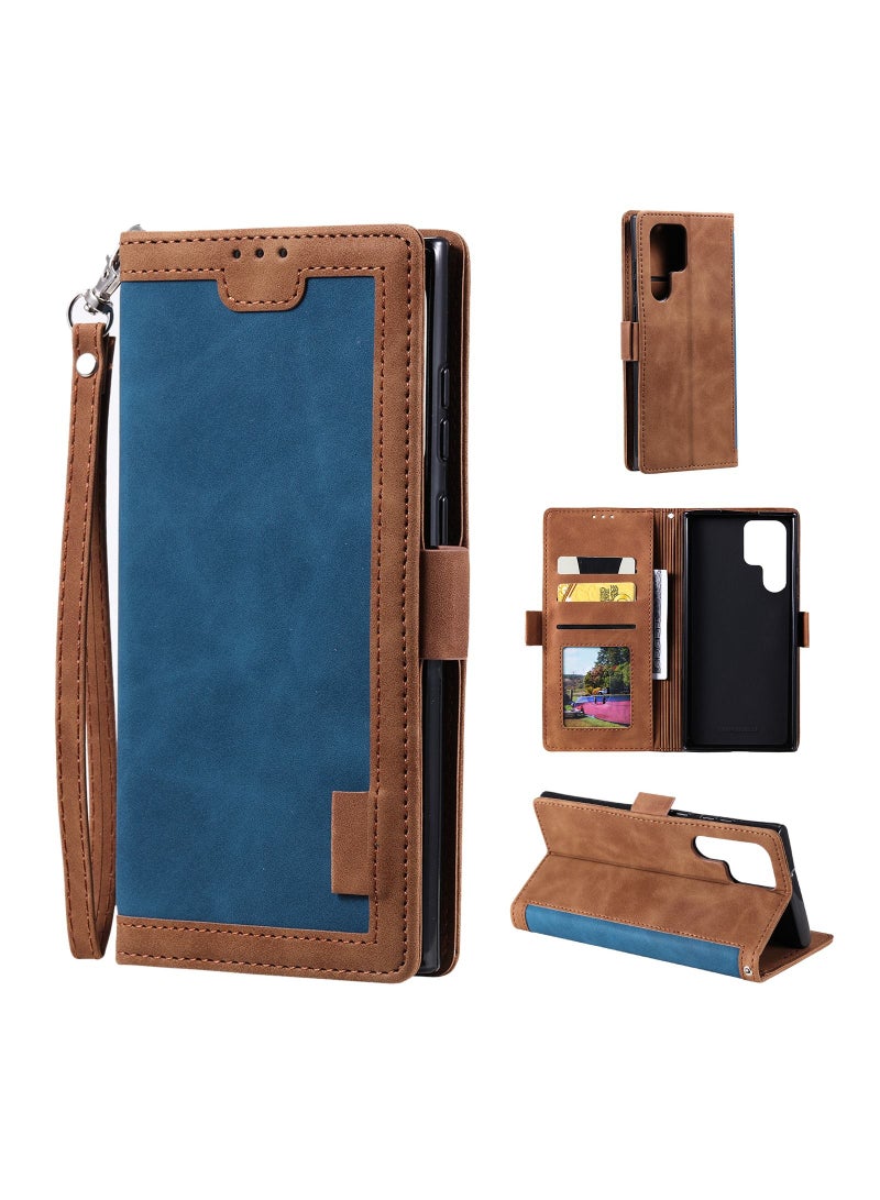 Suteni Waist Band Flip Cover Card Slots Leather Phone Case for Samsung - Image 3