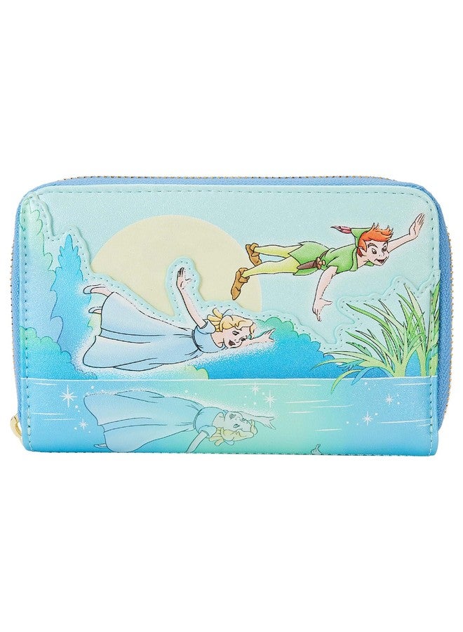 Loungefly Peter Pan You Can Fly Glow Zip Around Wallet Standard - Image 1