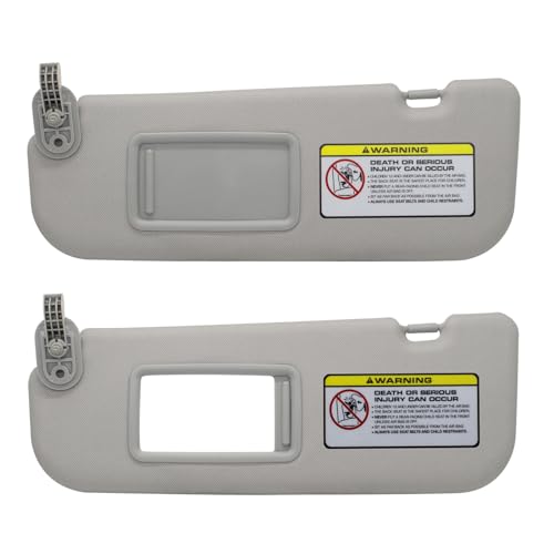 NHILES Left Driver & Right Passenger Side Sun Visor Replacement Compatible with Hyundai Elantra 2011 2012 2013 2014 2015 Replace# 852103X000TX Colour Gray - Image 5