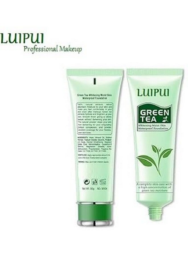 Lui Pui LUIPUI Green Tea Foundation, Matte Mouse Foundation/Long lasting, Waterproof - (80g+30g) (2 Items in the set) - Image 4